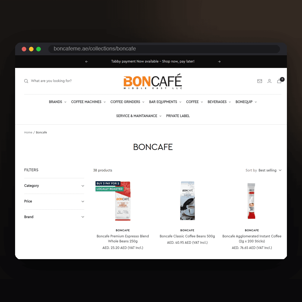 Boncafé brand collection