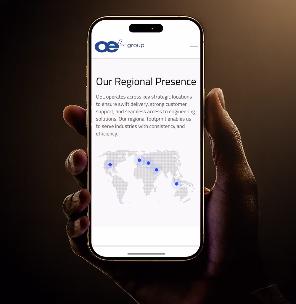 OEL Group regional presence page